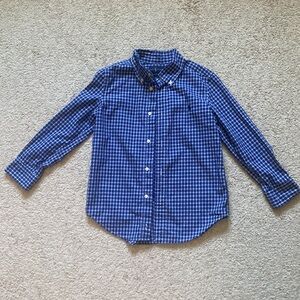 Classic Ralph Lauren Size 5 Long Sleeve Blue Button Down Dress Shirt